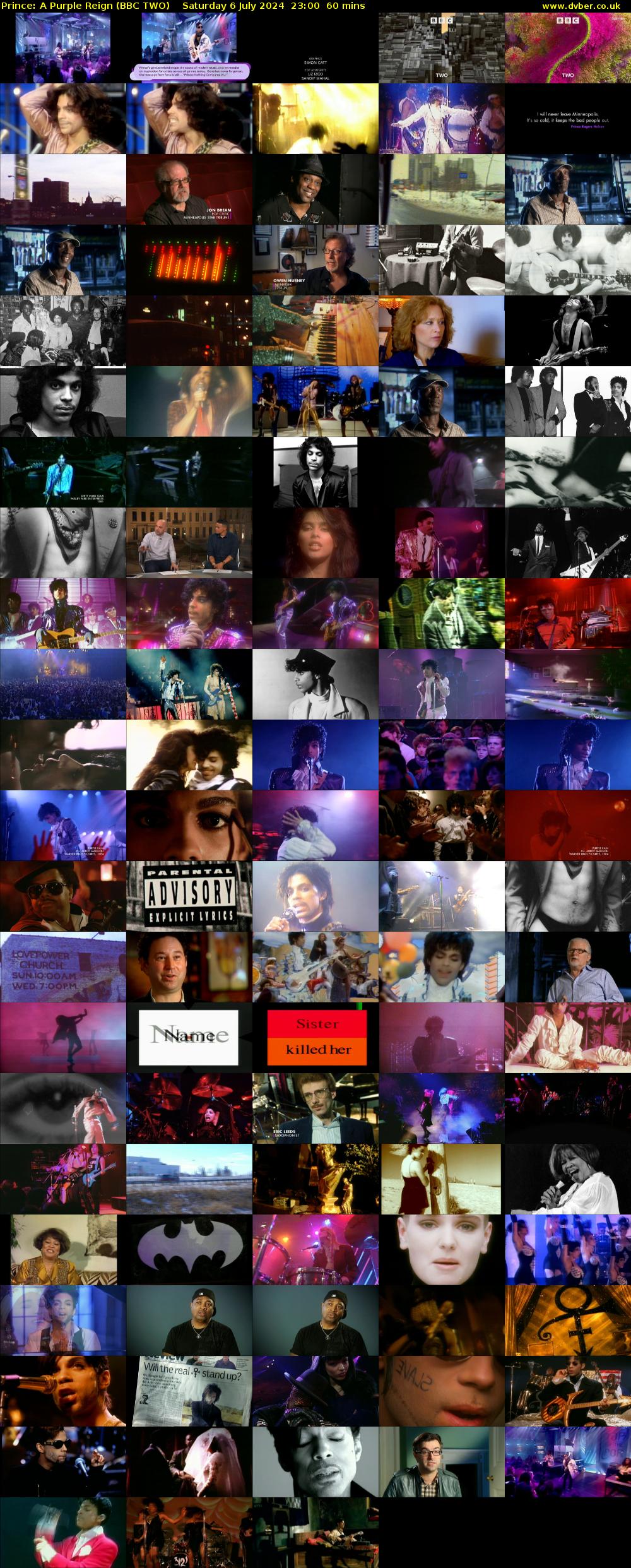 Prince: A Purple Reign (BBC TWO) Saturday 6 July 2024 23:00 - 00:00