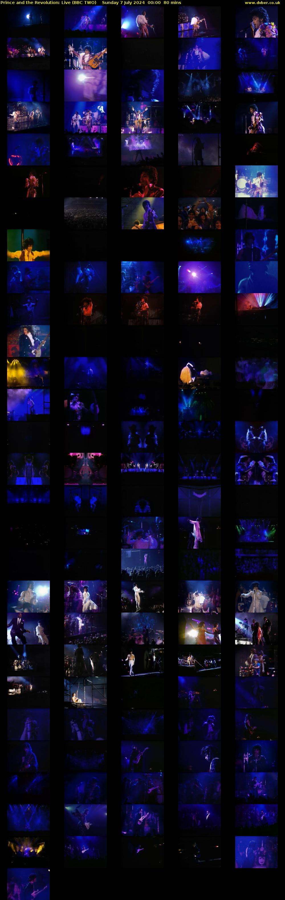 Prince and The Revolution: Live (BBC TWO) Sunday 7 July 2024 00:00 - 01:20