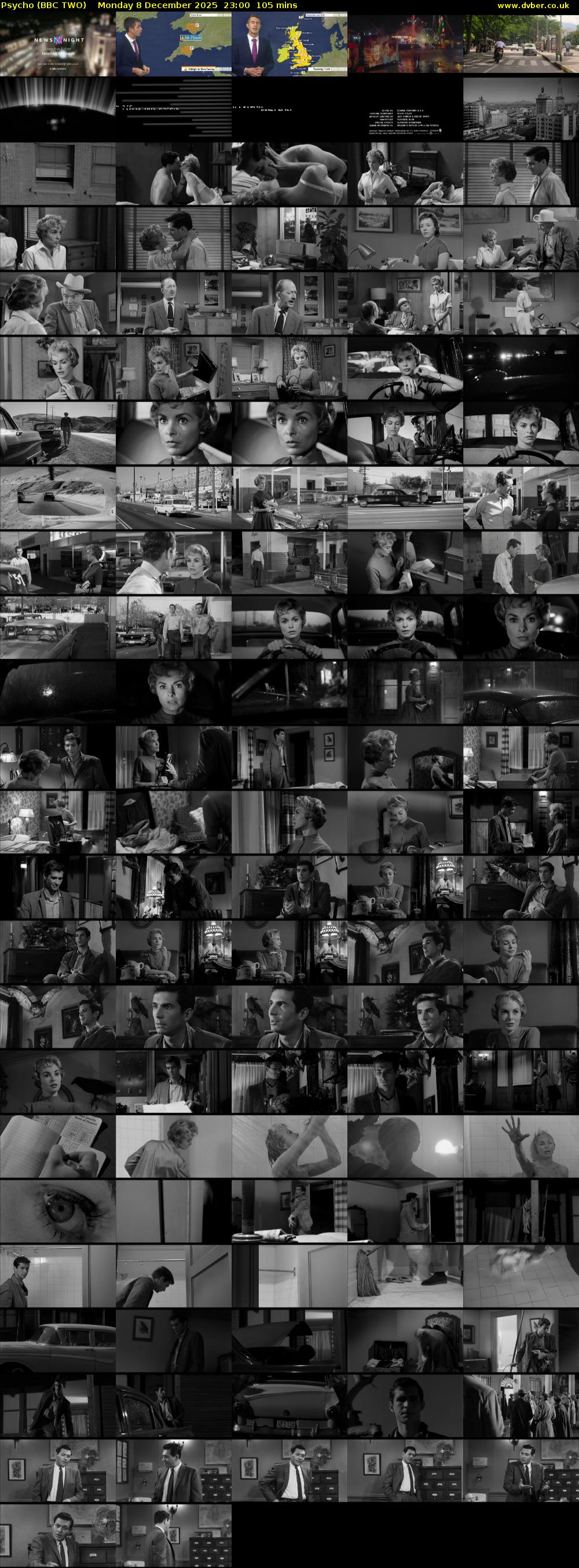 Psycho (BBC TWO) Monday 8 December 2025 23:00 - 00:45