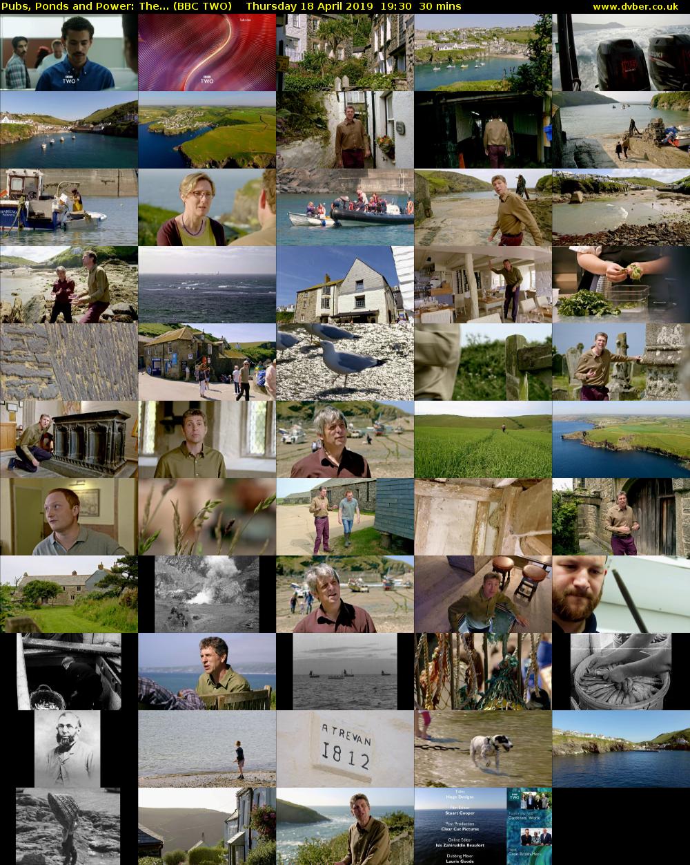 Pubs, Ponds and Power: The... (BBC TWO) Thursday 18 April 2019 19:30 - 20:00