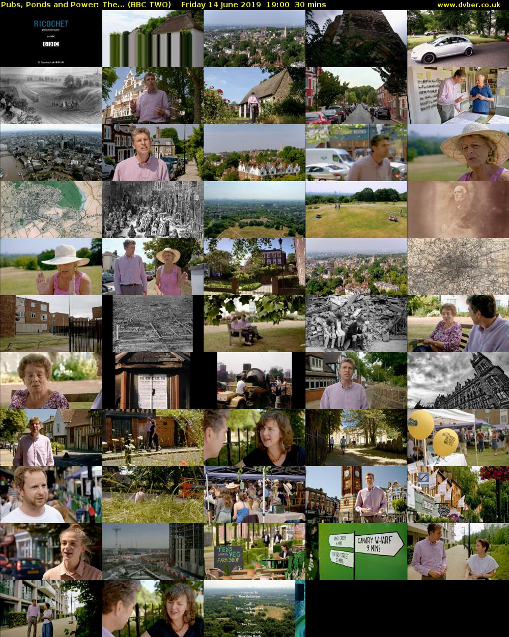 Pubs, Ponds and Power: The... (BBC TWO) Friday 14 June 2019 19:00 - 19:30