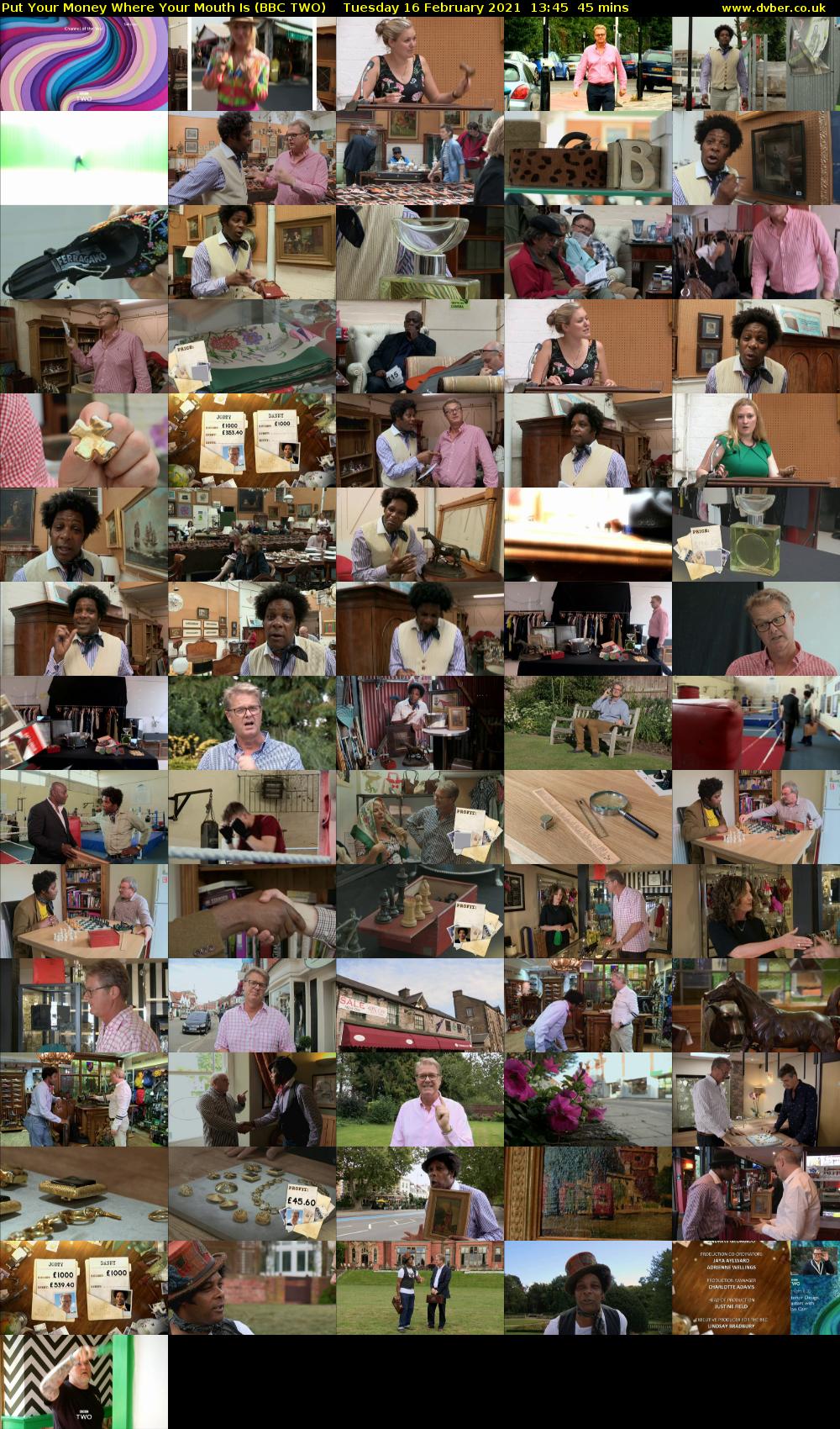 Put Your Money Where Your Mouth Is (BBC TWO) Tuesday 16 February 2021 13:45 - 14:30