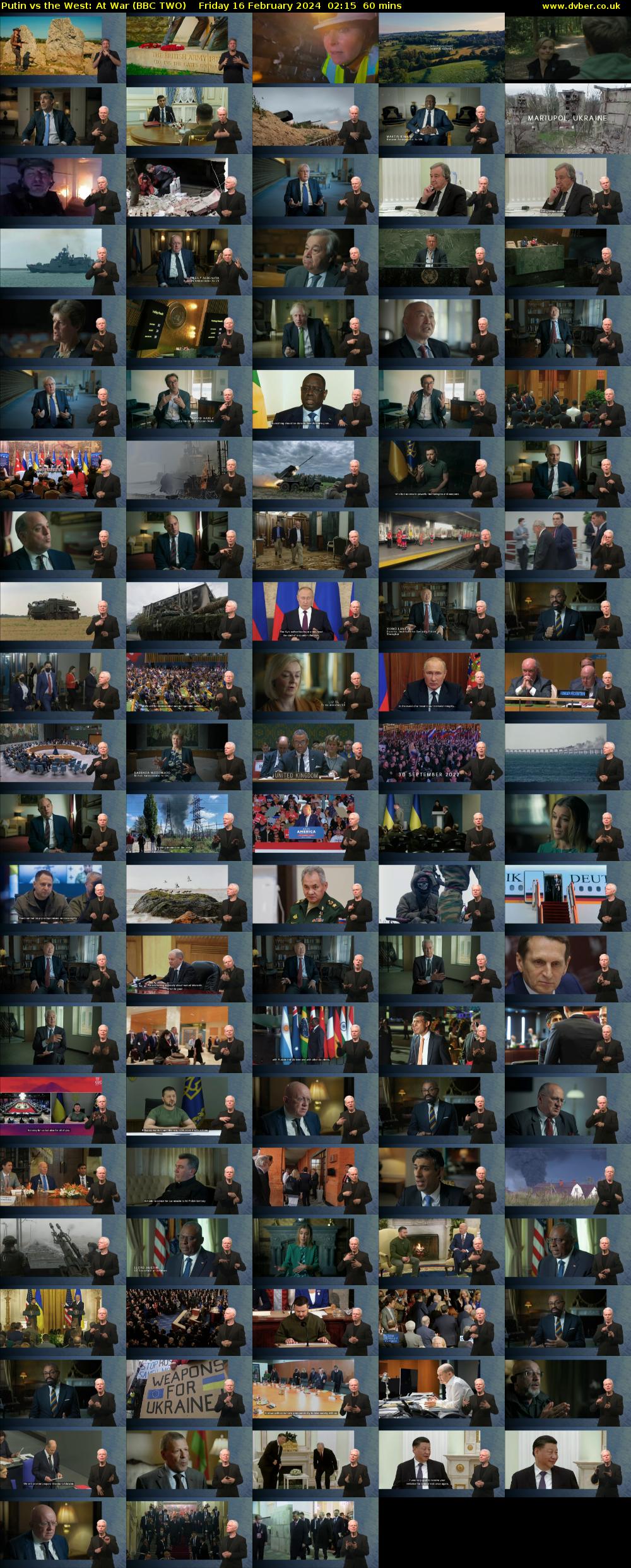 Putin vs the West: At War (BBC TWO) Friday 16 February 2024 02:15 - 03:15
