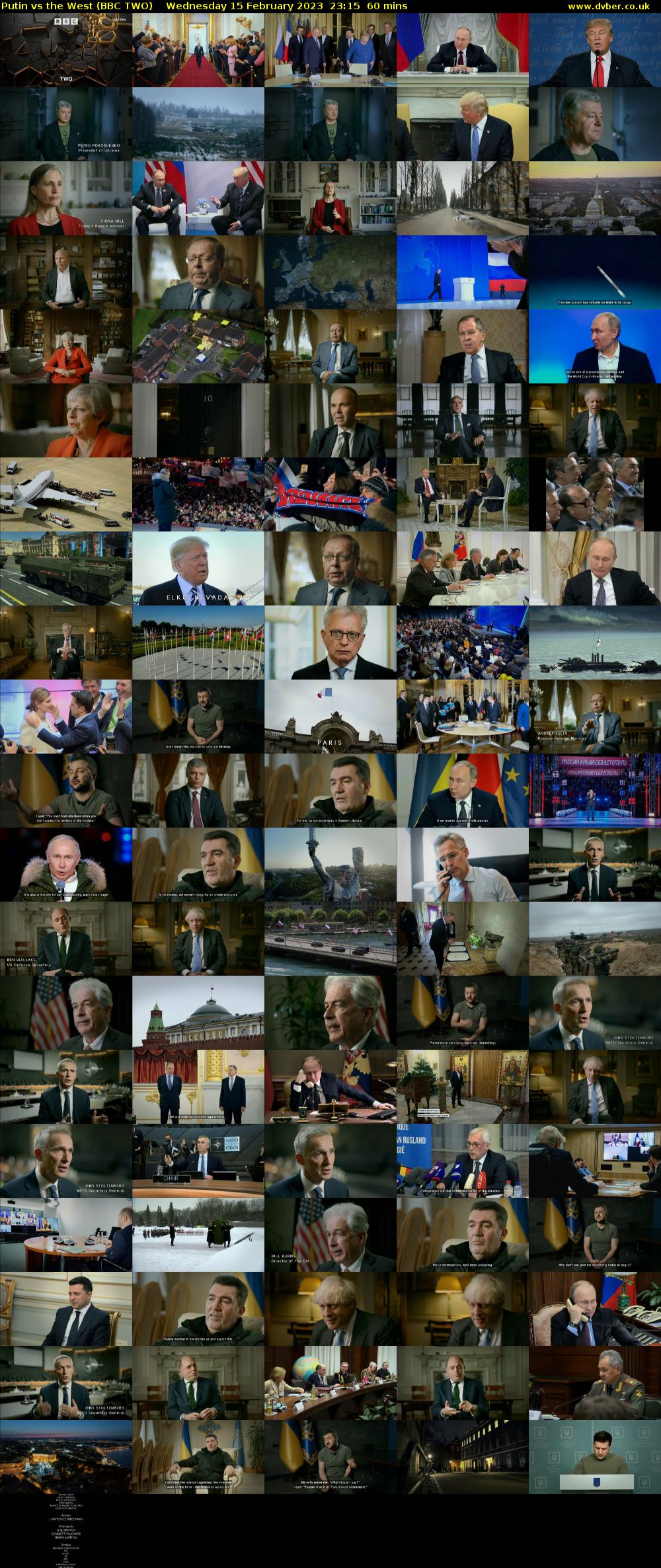Putin vs the West (BBC TWO) Wednesday 15 February 2023 23:15 - 00:15