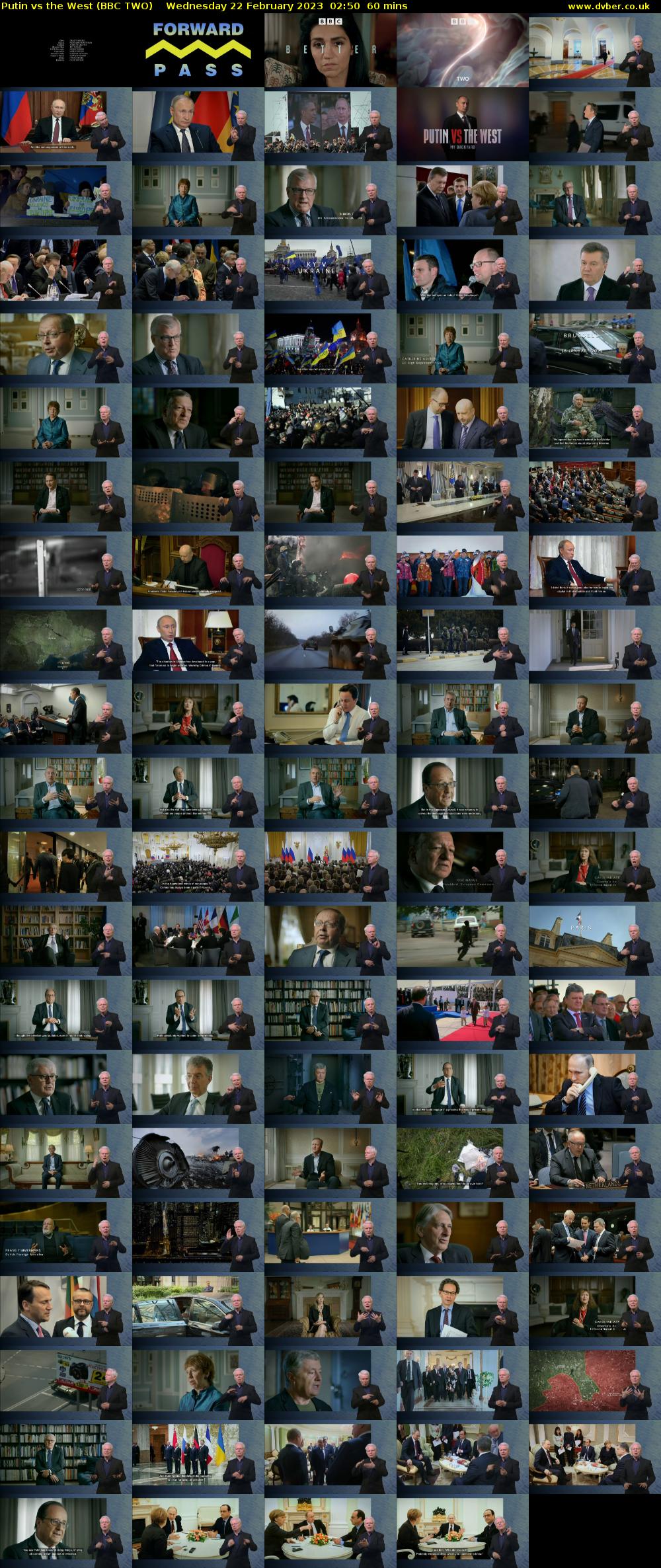 Putin vs the West (BBC TWO) Wednesday 22 February 2023 02:50 - 03:50