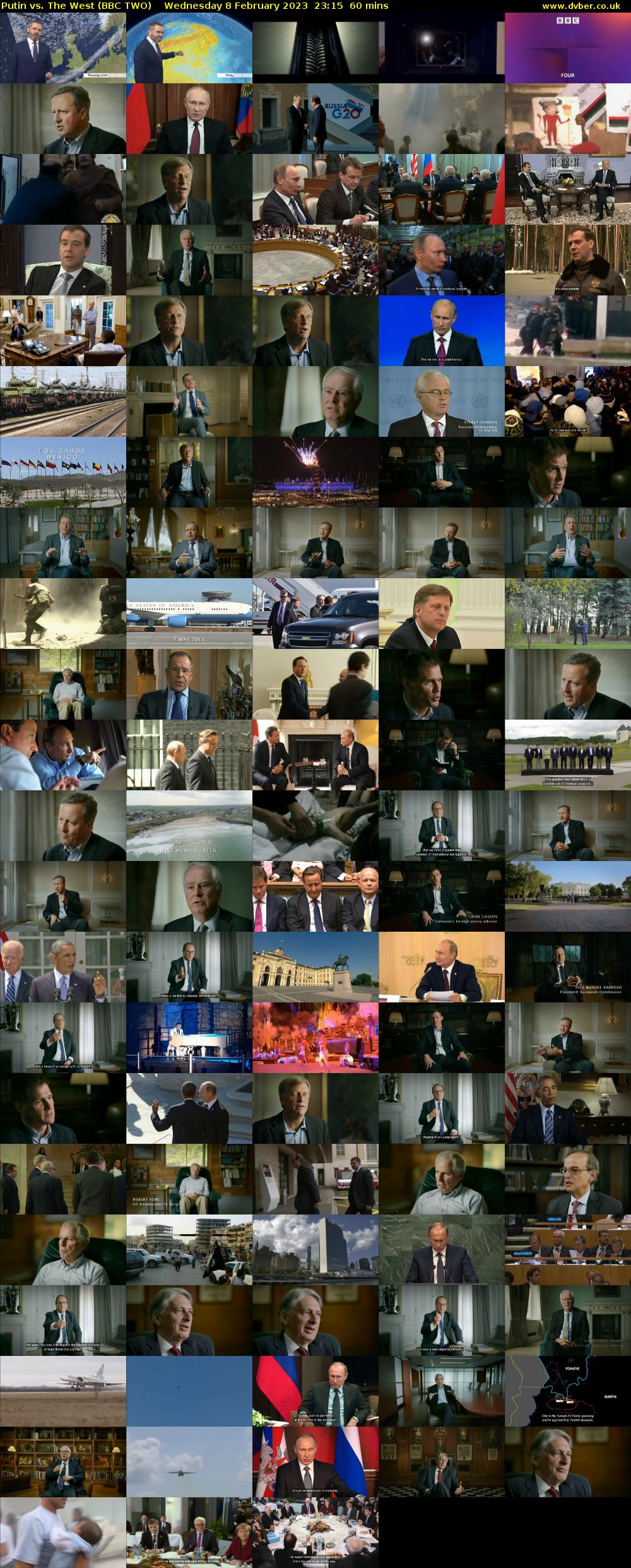 Putin vs. The West (BBC TWO) Wednesday 8 February 2023 23:15 - 00:15