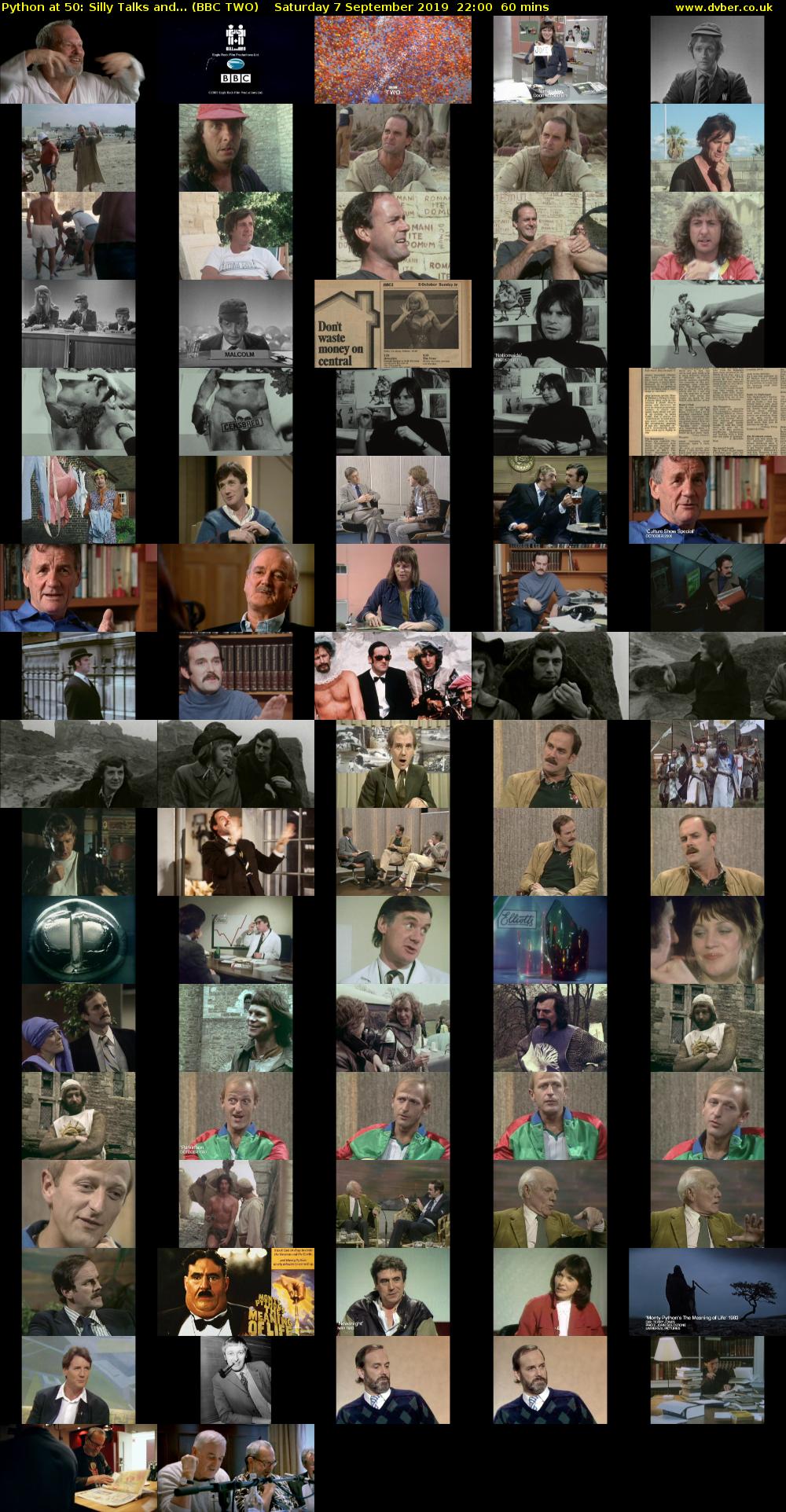 Python at 50: Silly Talks and... (BBC TWO) Saturday 7 September 2019 22:00 - 23:00
