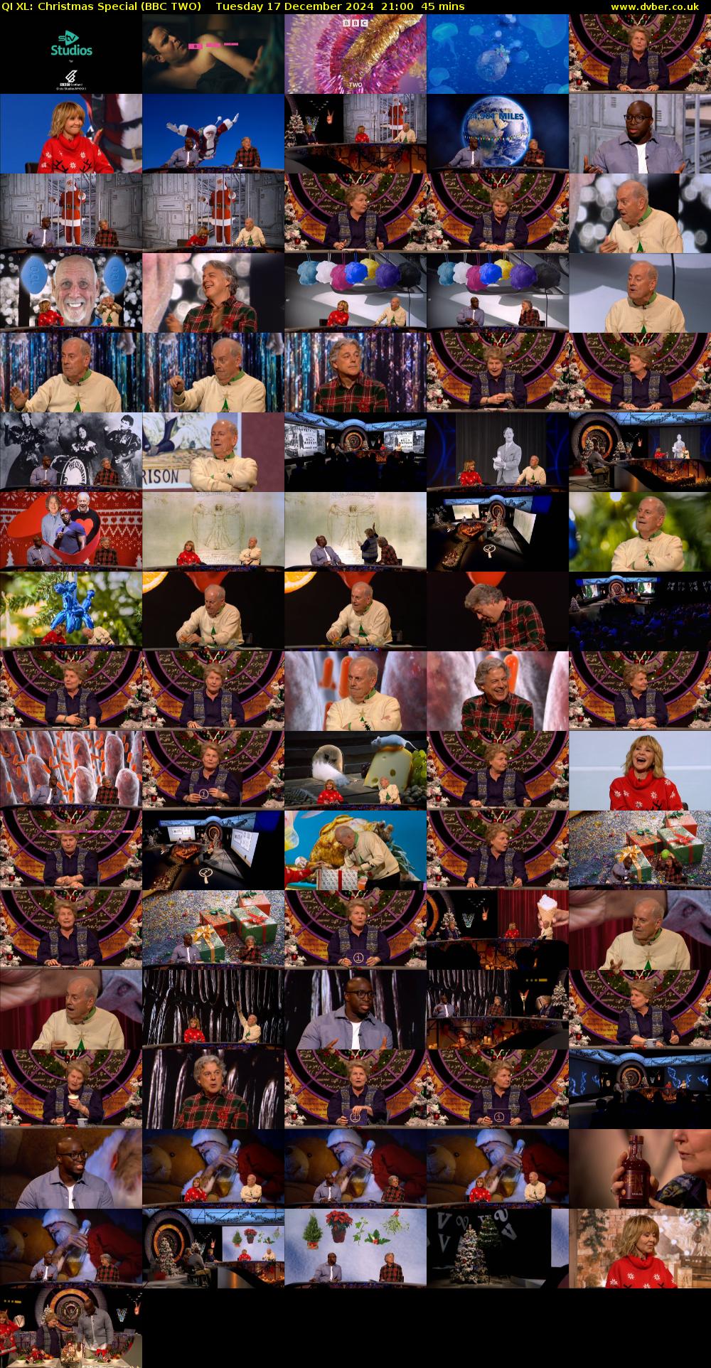 QI XL: Christmas Special (BBC TWO) Tuesday 17 December 2024 21:00 - 21:45