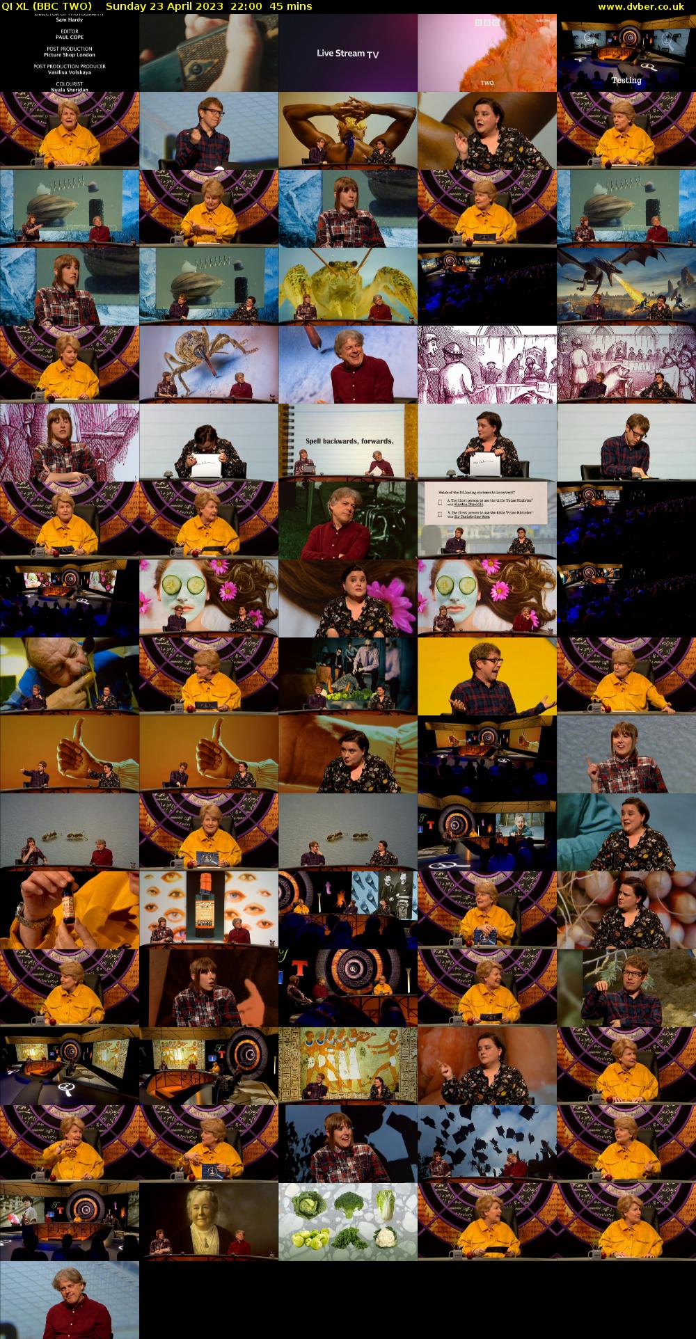 QI XL (BBC TWO) Sunday 23 April 2023 22:00 - 22:45