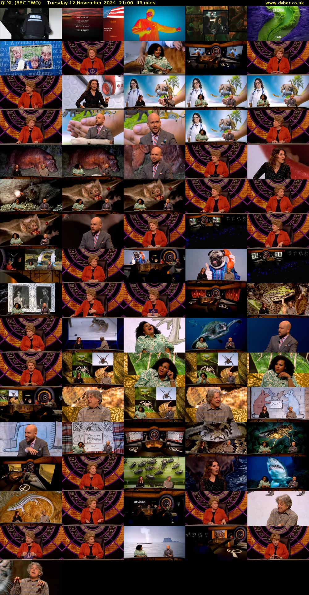QI XL (BBC TWO) Tuesday 12 November 2024 21:00 - 21:45