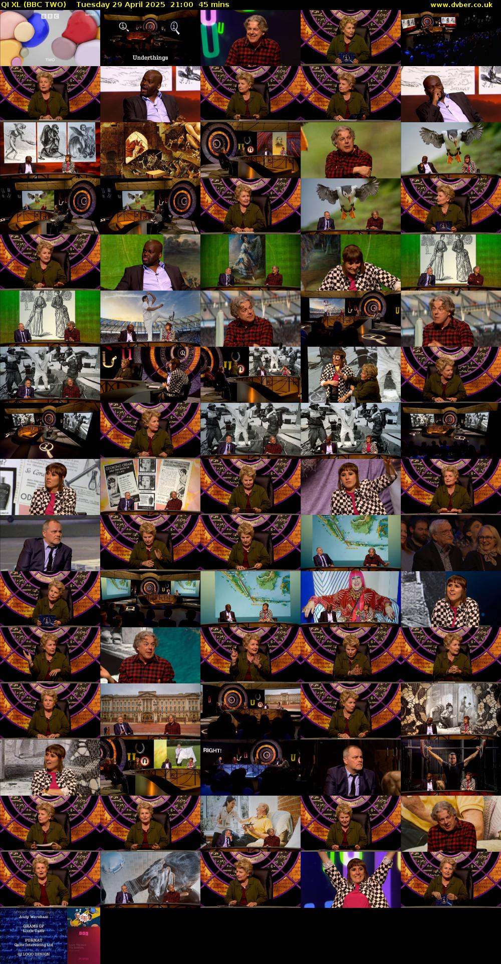 QI XL (BBC TWO) Tuesday 29 April 2025 21:00 - 21:45