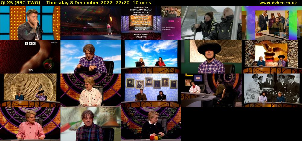 QI XS (BBC TWO) Thursday 8 December 2022 22:20 - 22:30