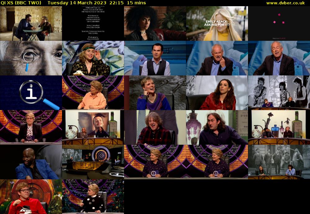 QI XS (BBC TWO) Tuesday 14 March 2023 22:15 - 22:30
