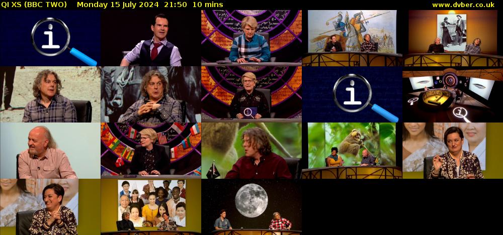 QI XS (BBC TWO) Monday 15 July 2024 21:50 - 22:00