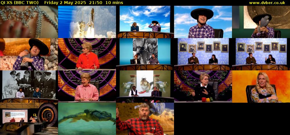 QI XS (BBC TWO) Friday 2 May 2025 21:50 - 22:00