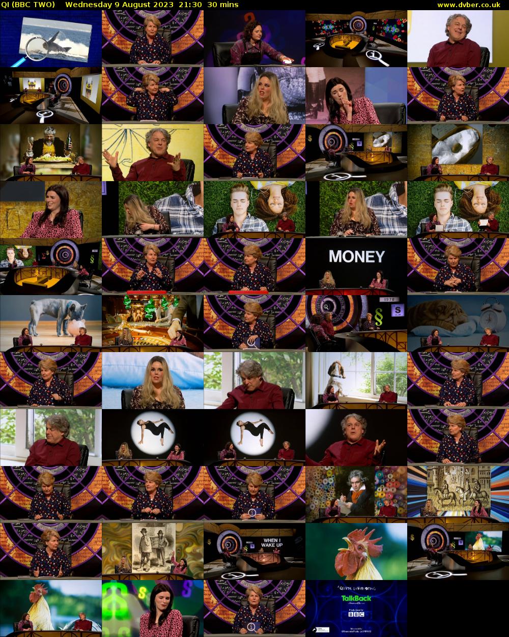QI (BBC TWO) Wednesday 9 August 2023 21:30 - 22:00