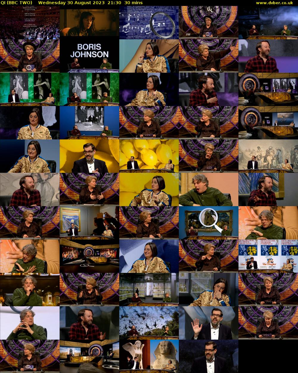 QI (BBC TWO) Wednesday 30 August 2023 21:30 - 22:00