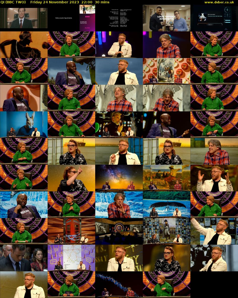 QI (BBC TWO) Friday 24 November 2023 22:00 - 22:30