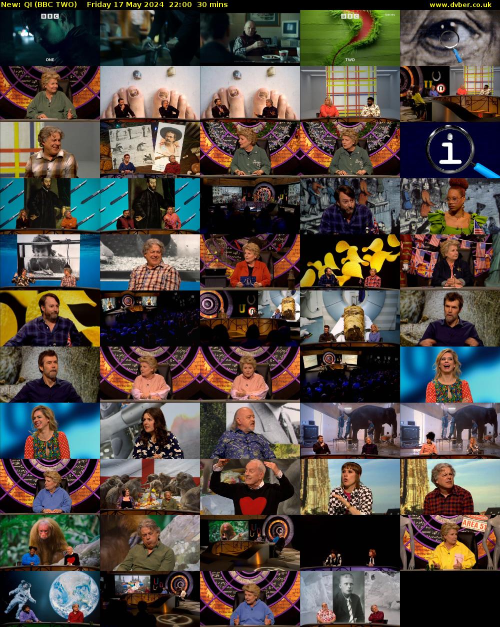QI (BBC TWO) Friday 17 May 2024 22:00 - 22:30