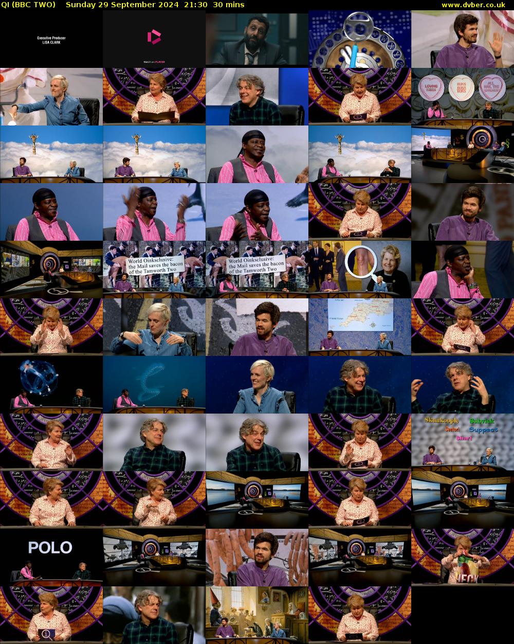 QI (BBC TWO) Sunday 29 September 2024 21:30 - 22:00