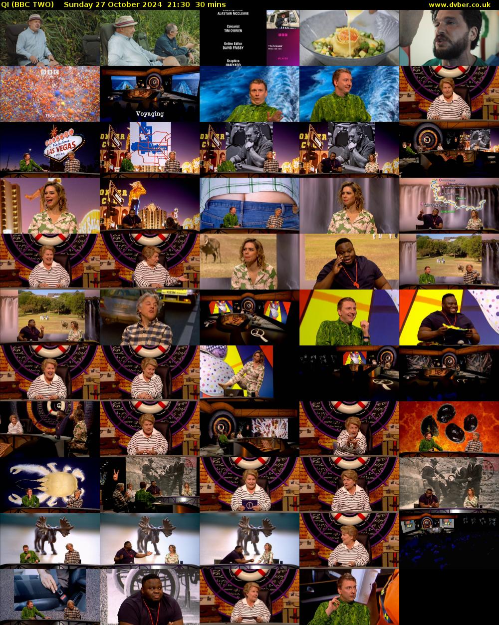 QI (BBC TWO) Sunday 27 October 2024 21:30 - 22:00