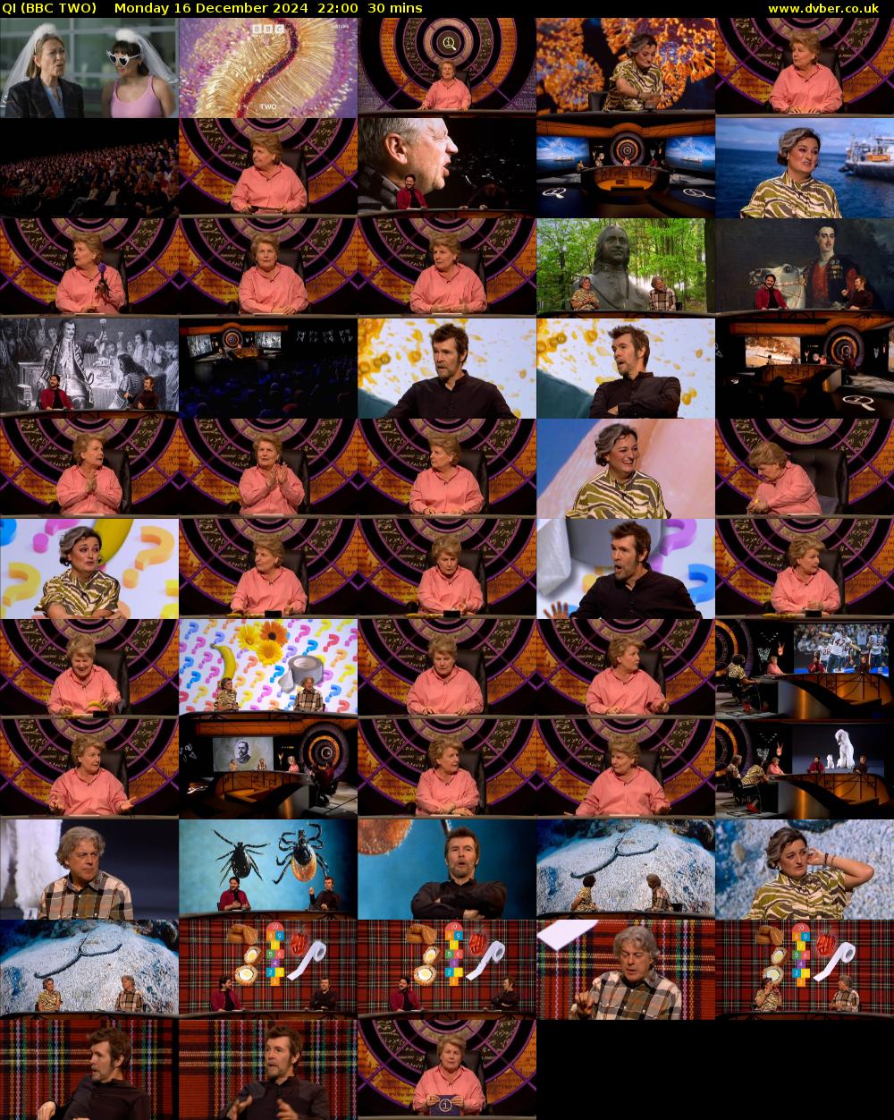 QI (BBC TWO) Monday 16 December 2024 22:00 - 22:30