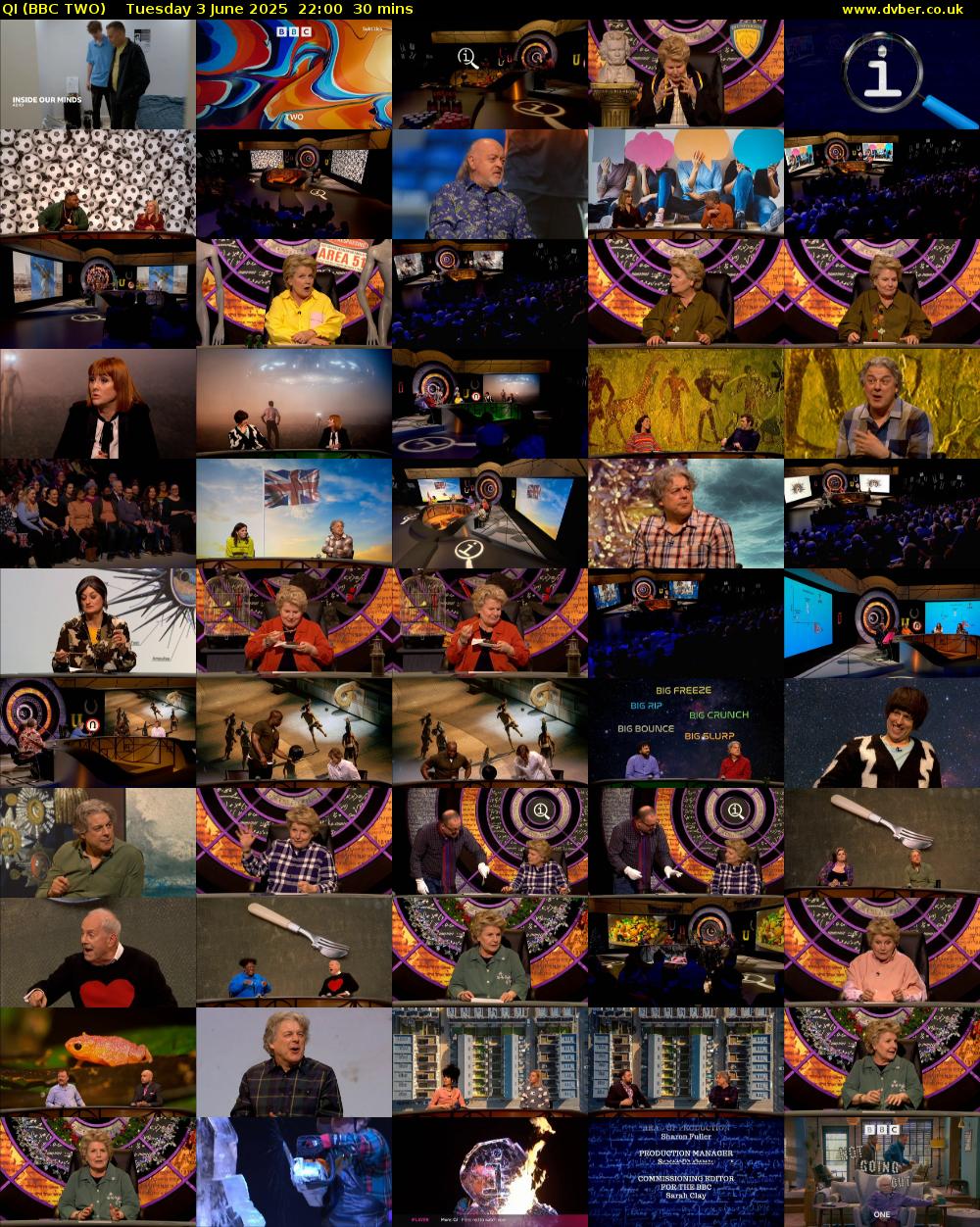 QI (BBC TWO) Tuesday 3 June 2025 22:00 - 22:30