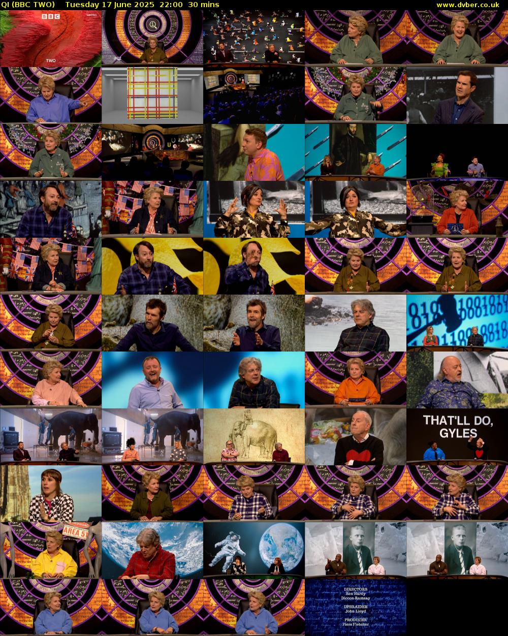 QI (BBC TWO) Tuesday 17 June 2025 22:00 - 22:30