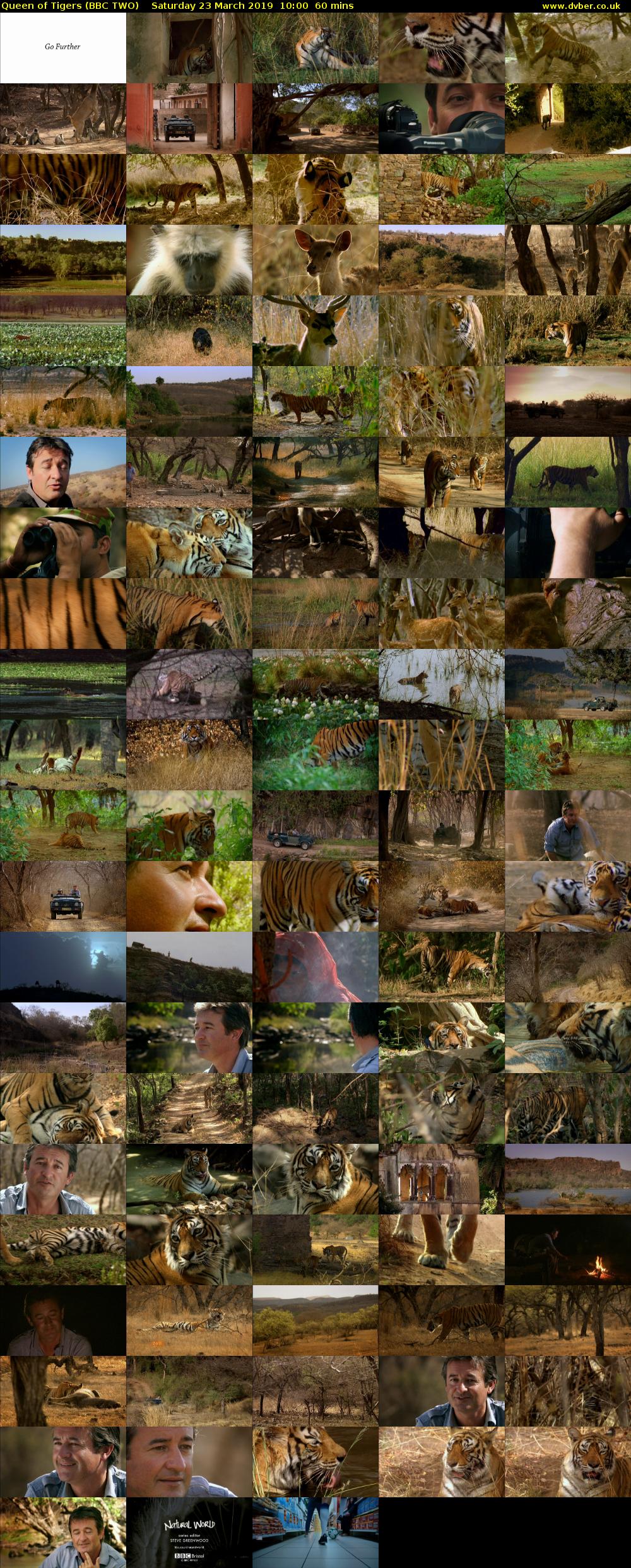 Queen of Tigers (BBC TWO) Saturday 23 March 2019 10:00 - 11:00