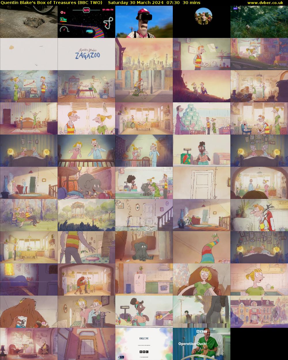 Quentin Blake's Box of Treasures (BBC TWO) Saturday 30 March 2024 07:30 - 08:00