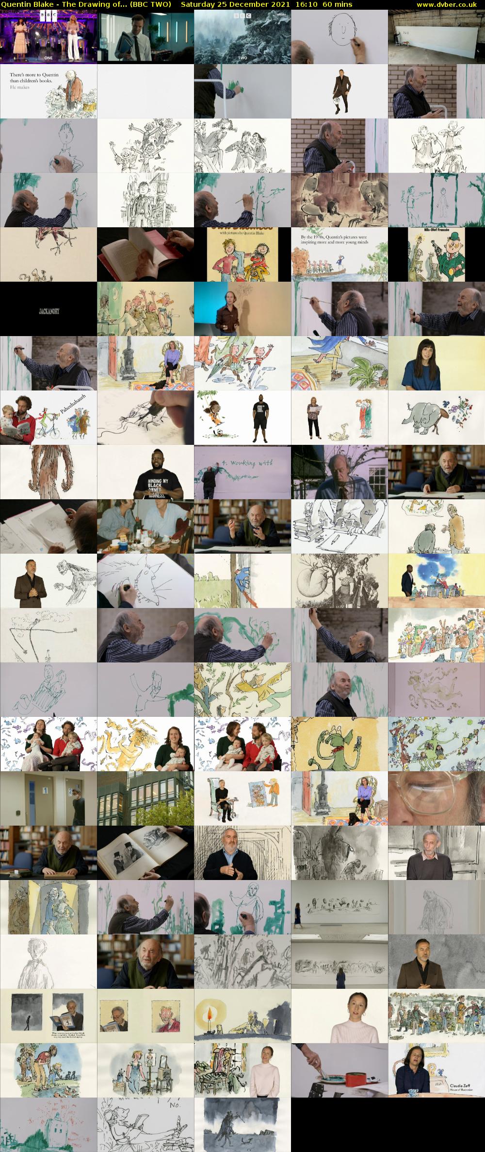 Quentin Blake - The Drawing of... (BBC TWO) Saturday 25 December 2021 16:10 - 17:10