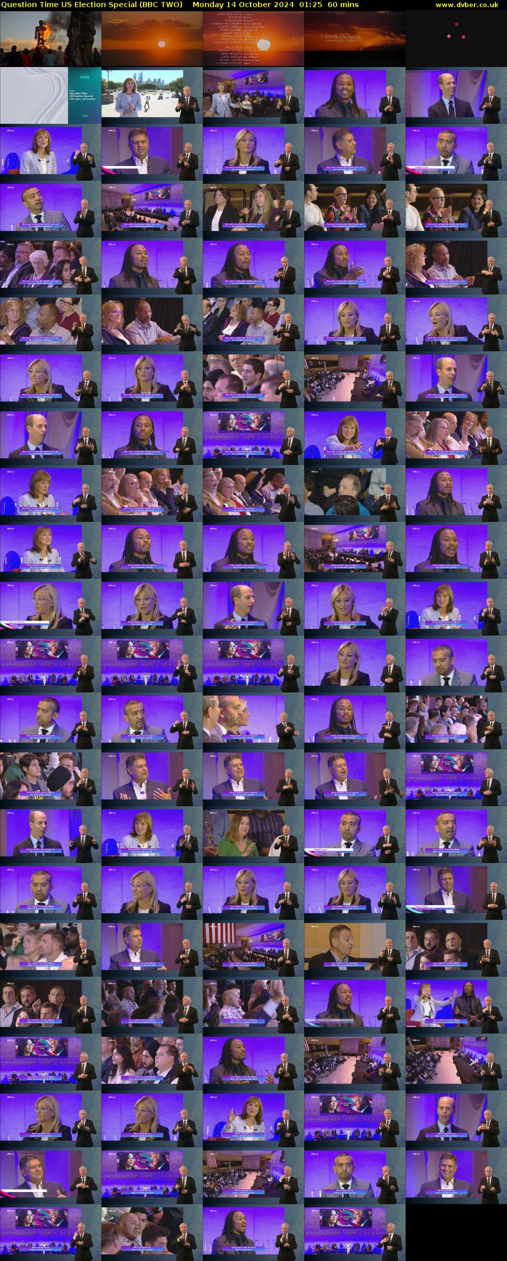 Question Time US Election Special (BBC TWO) Monday 14 October 2024 01:25 - 02:25