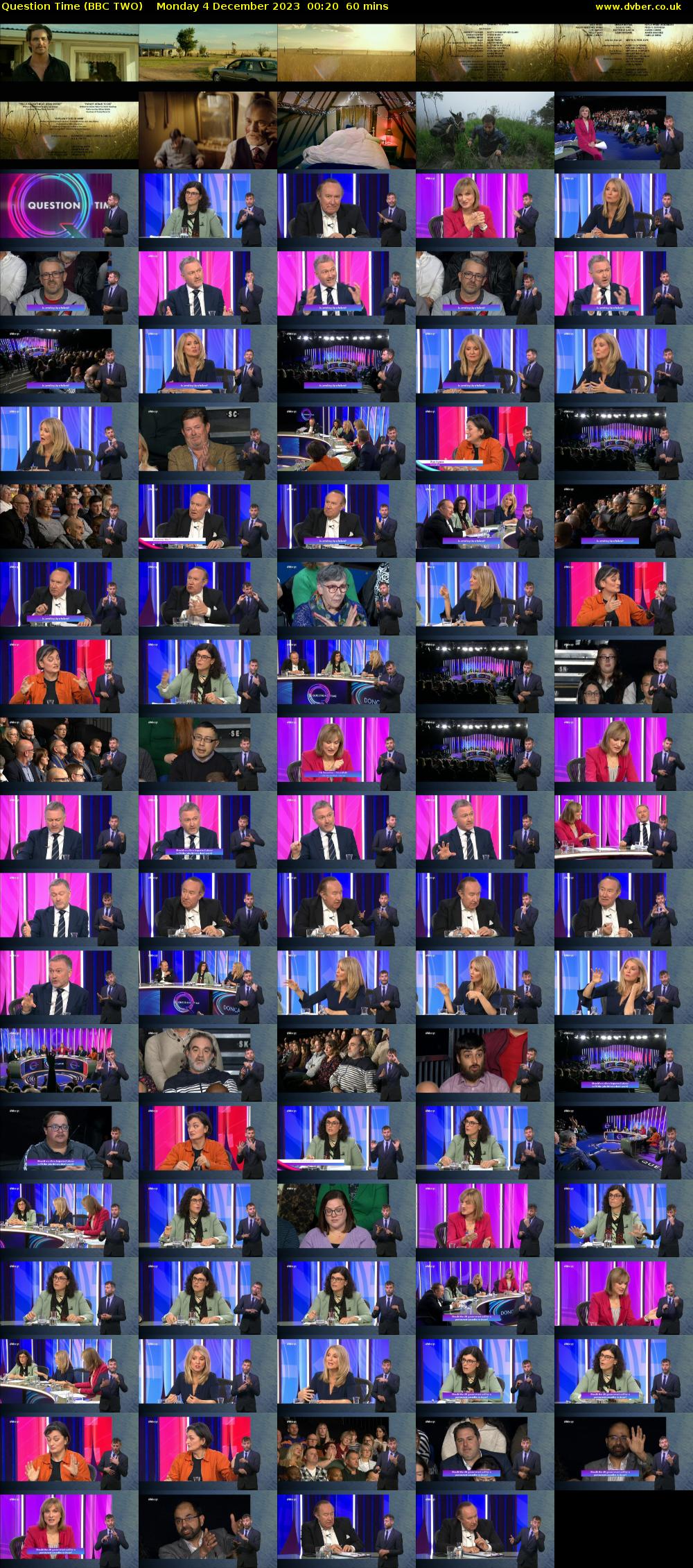 Question Time (BBC TWO) Monday 4 December 2023 00:20 - 01:20