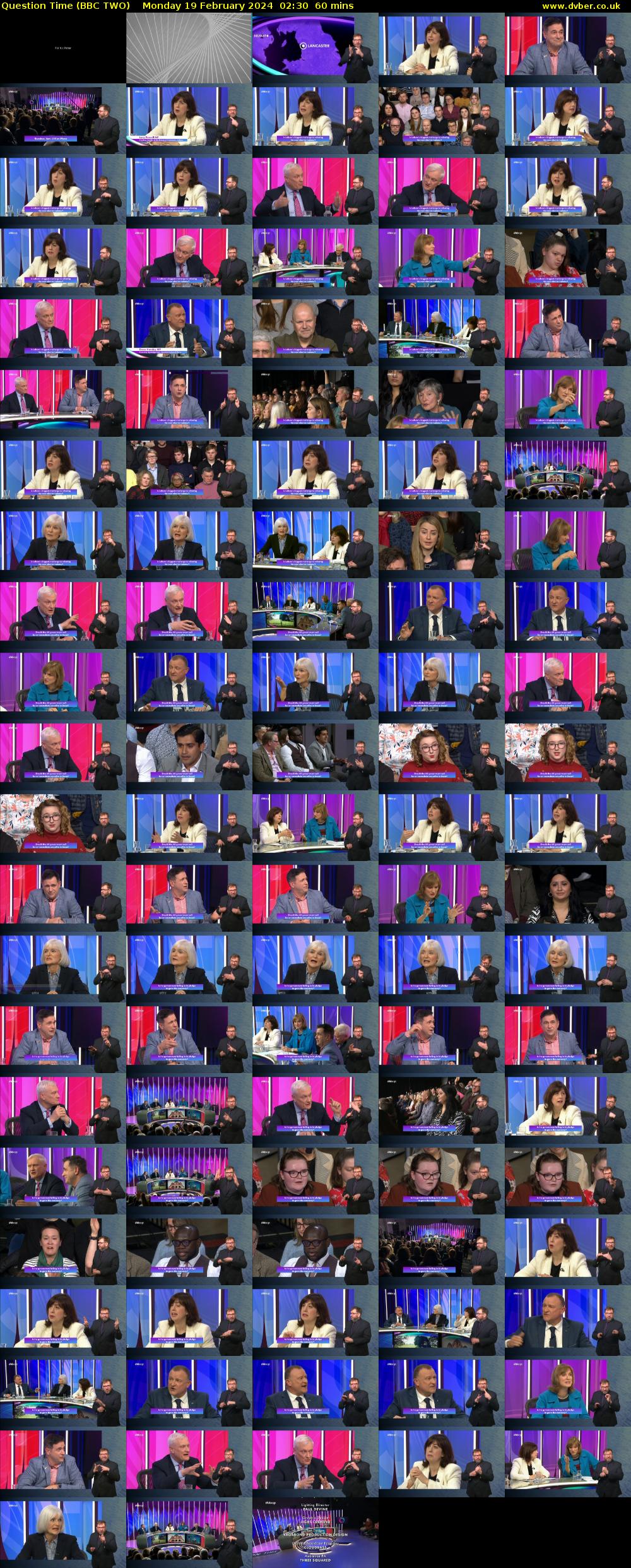 Question Time (BBC TWO) Monday 19 February 2024 02:30 - 03:30
