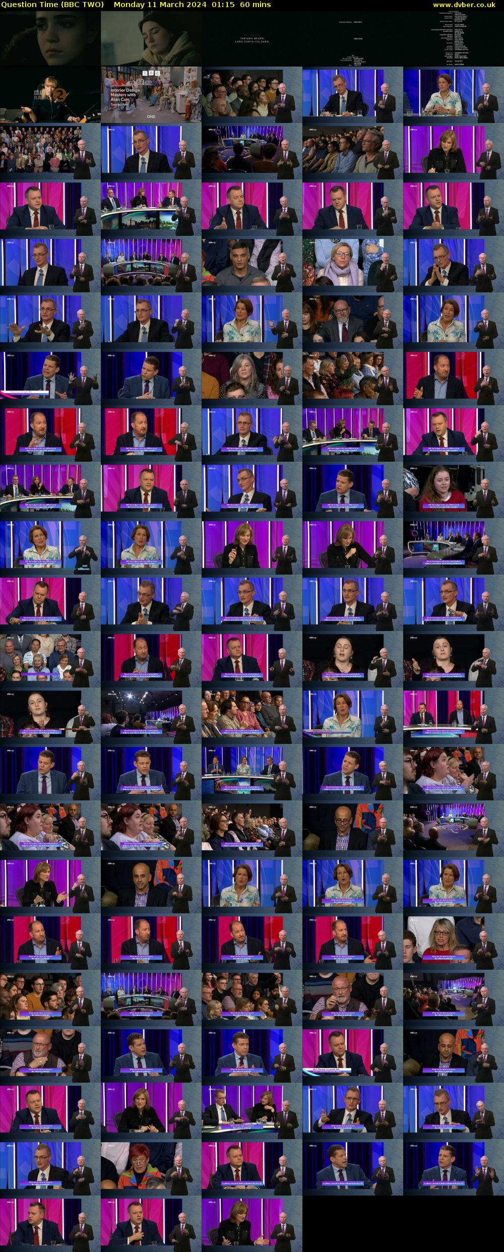 Question Time (BBC TWO) Monday 11 March 2024 01:15 - 02:15