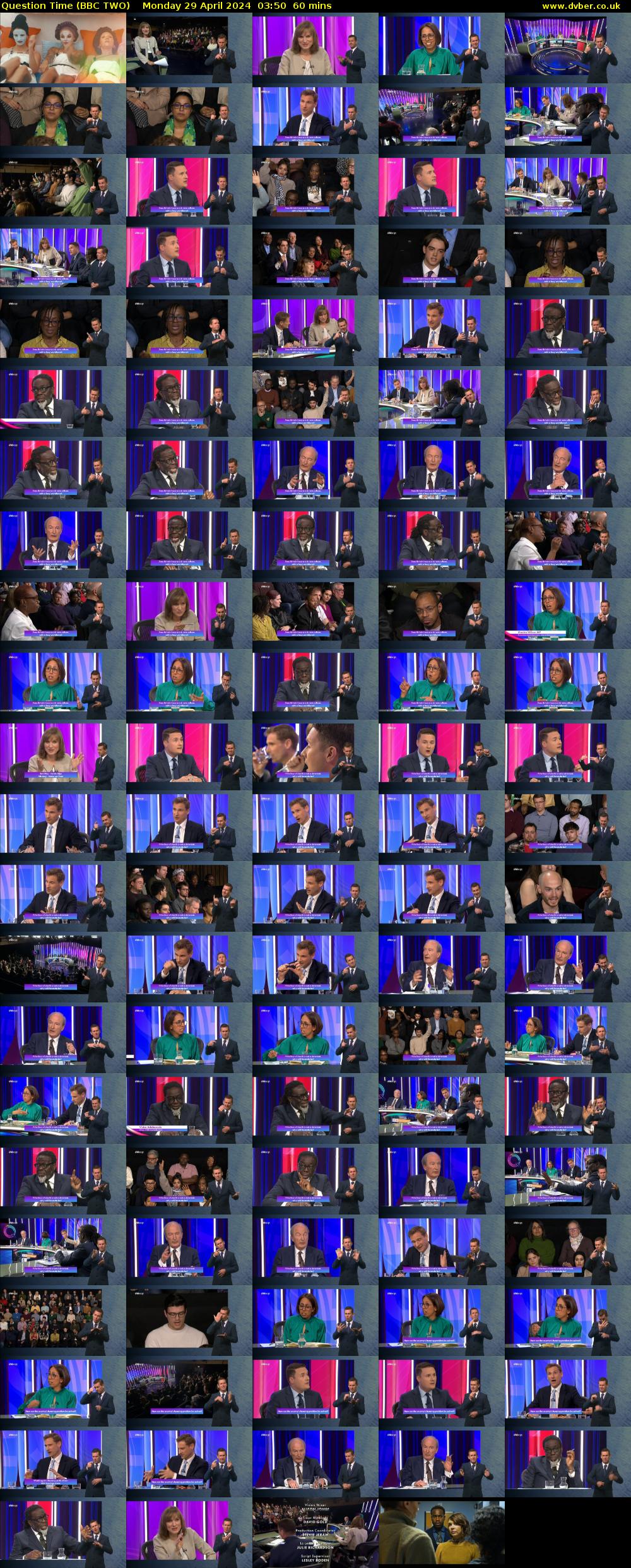 Question Time (BBC TWO) Monday 29 April 2024 03:50 - 04:50