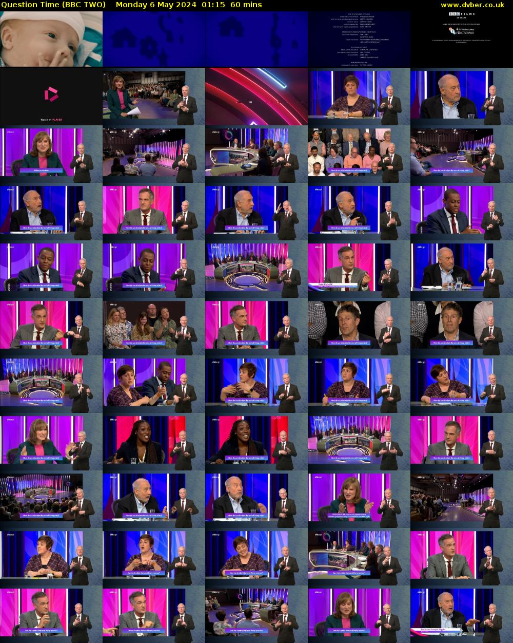 Question Time (BBC TWO) Monday 6 May 2024 01:15 - 02:15