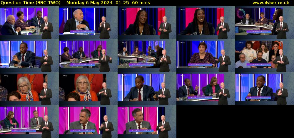 Question Time (BBC TWO) Monday 6 May 2024 01:25 - 02:25