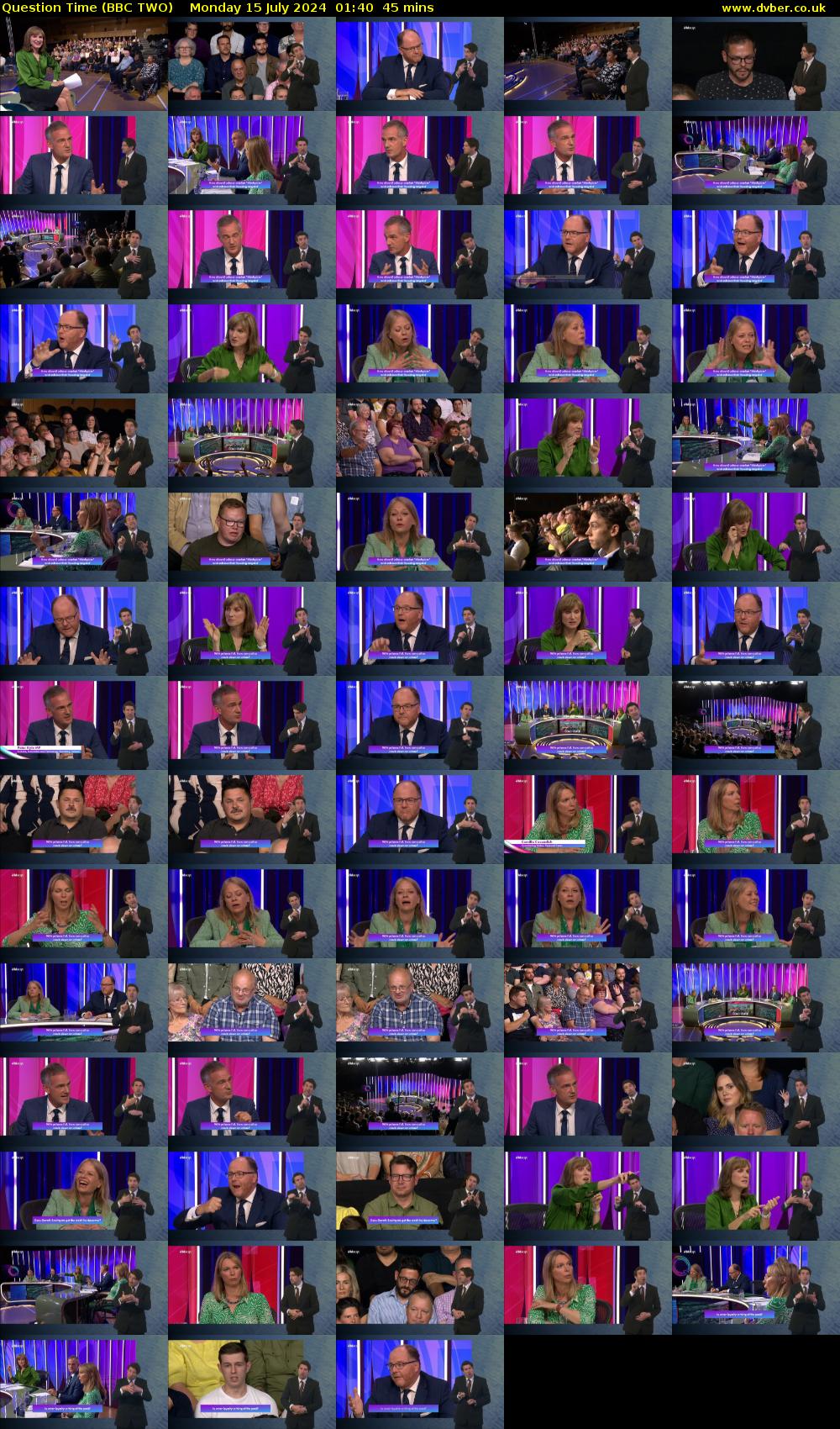 Question Time (BBC TWO) Monday 15 July 2024 01:40 - 02:25