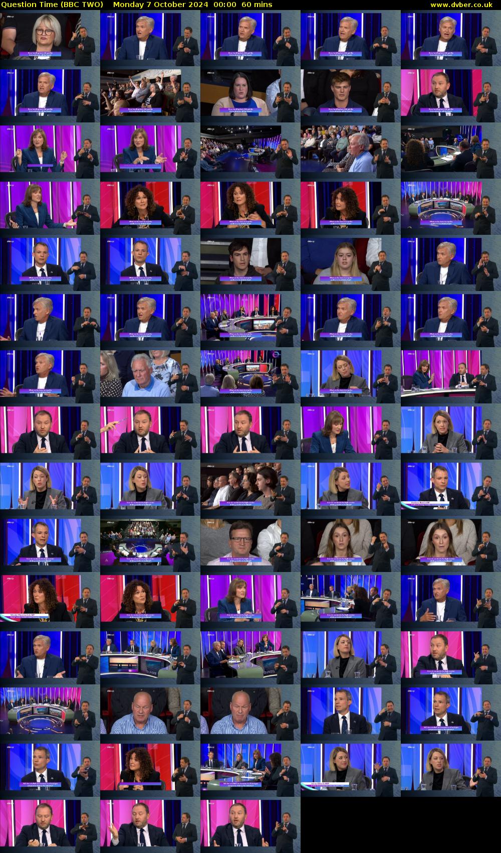 Question Time (BBC TWO) Monday 7 October 2024 00:00 - 01:00