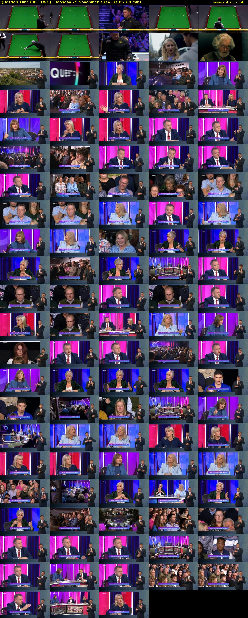 Question Time (BBC TWO) Monday 25 November 2024 02:05 - 03:05