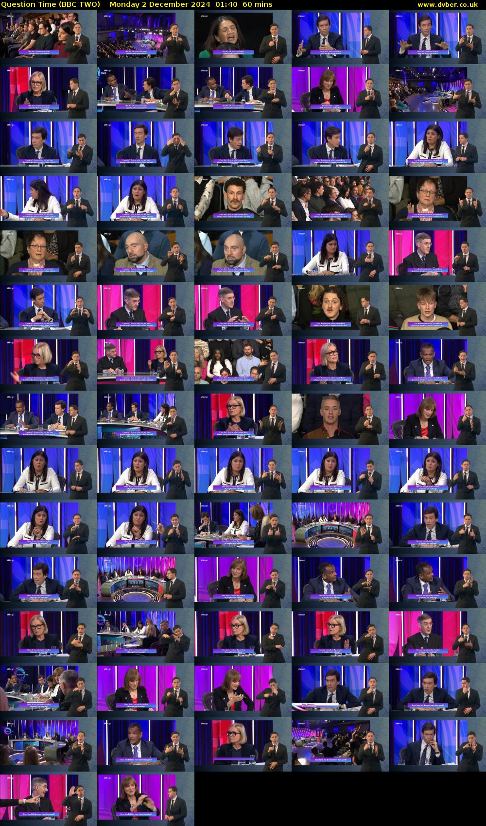 Question Time (BBC TWO) Monday 2 December 2024 01:40 - 02:40