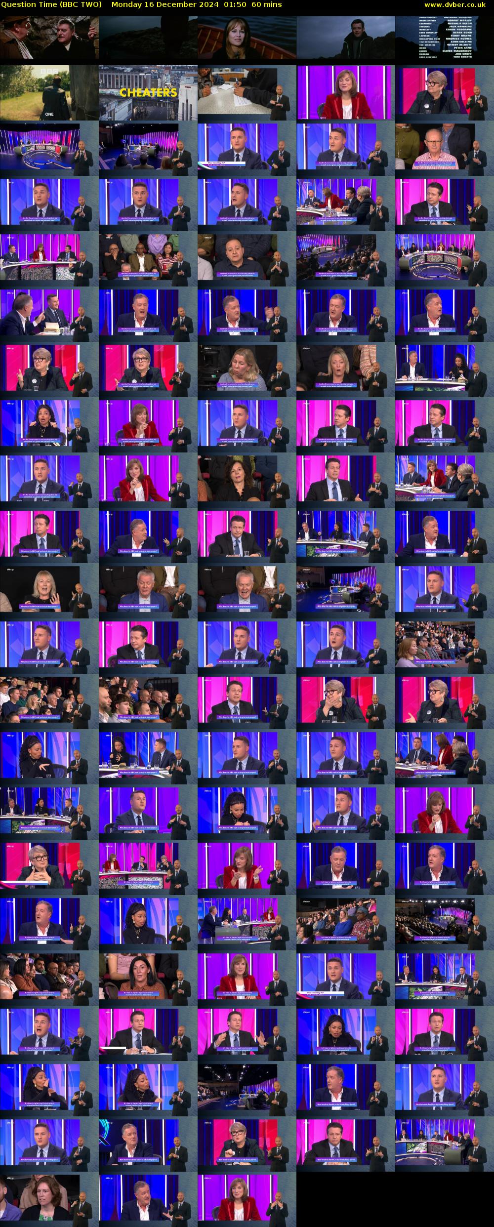 Question Time (BBC TWO) Monday 16 December 2024 01:50 - 02:50