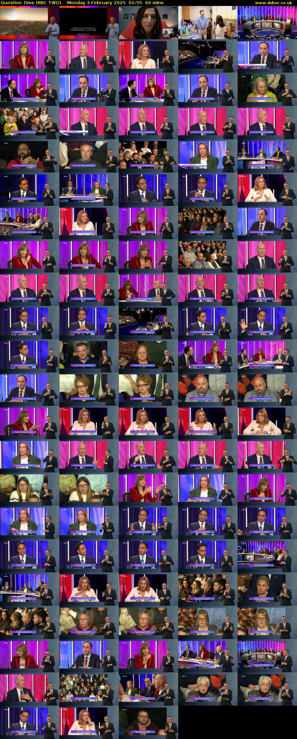 Question Time (BBC TWO) Monday 3 February 2025 01:55 - 02:55