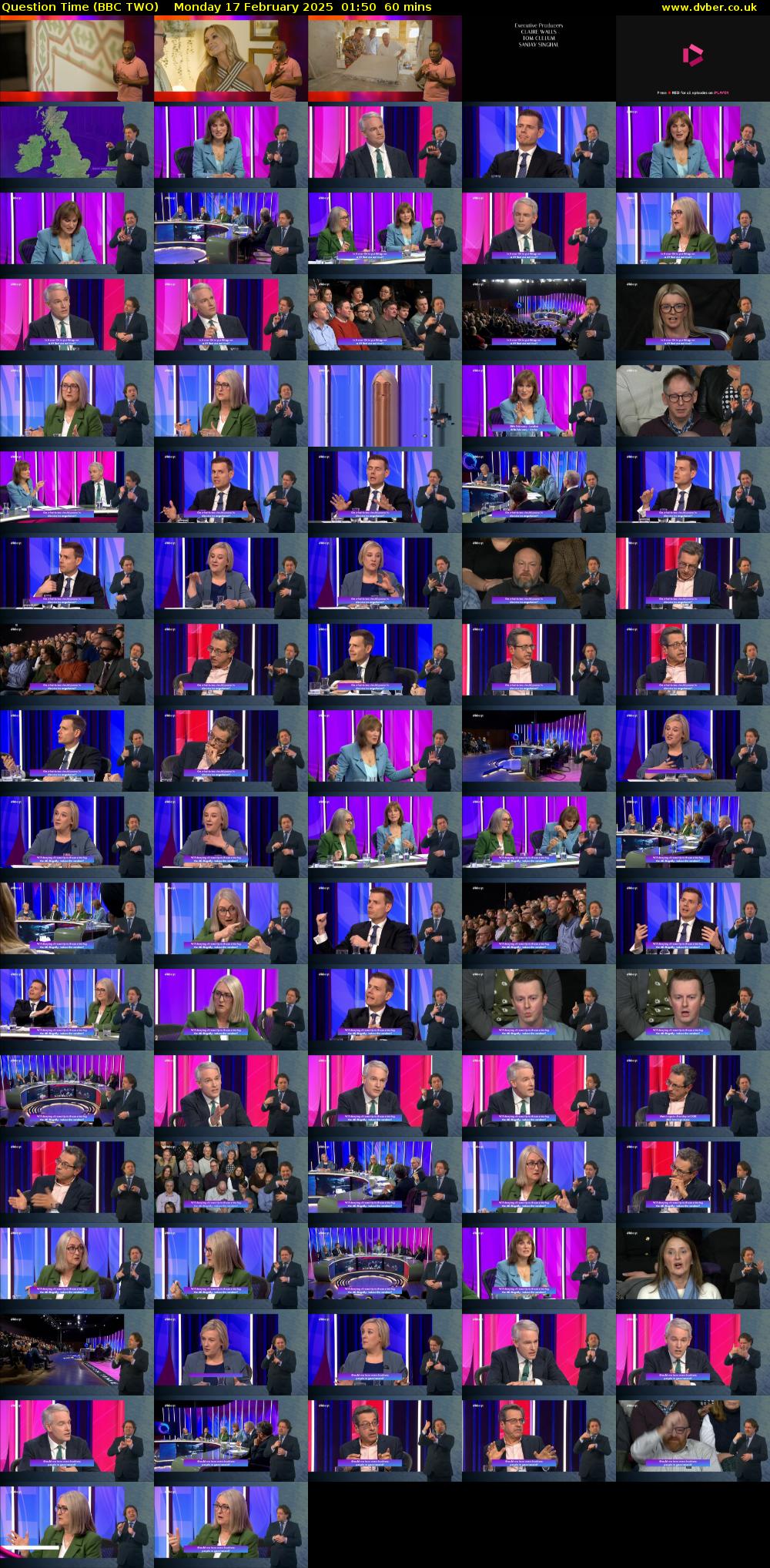 Question Time (BBC TWO) Monday 17 February 2025 01:50 - 02:50