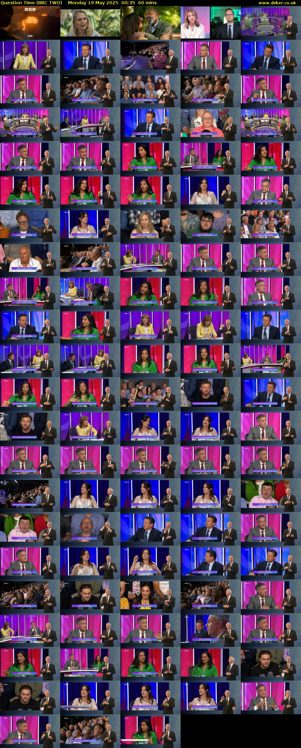Question Time (BBC TWO) Monday 19 May 2025 00:35 - 01:35