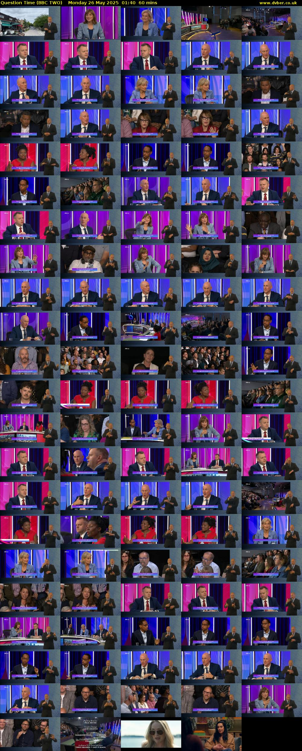 Question Time (BBC TWO) Monday 26 May 2025 01:40 - 02:40