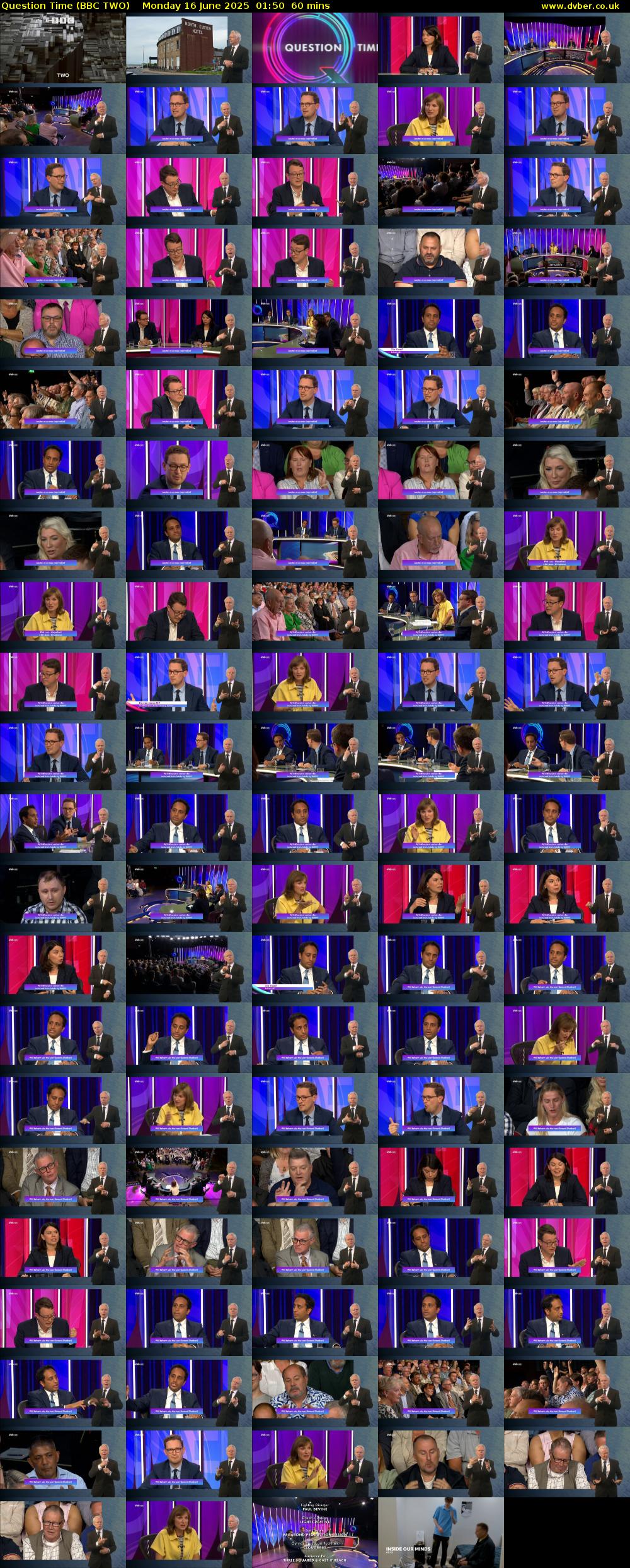 Question Time (BBC TWO) Monday 16 June 2025 01:50 - 02:50
