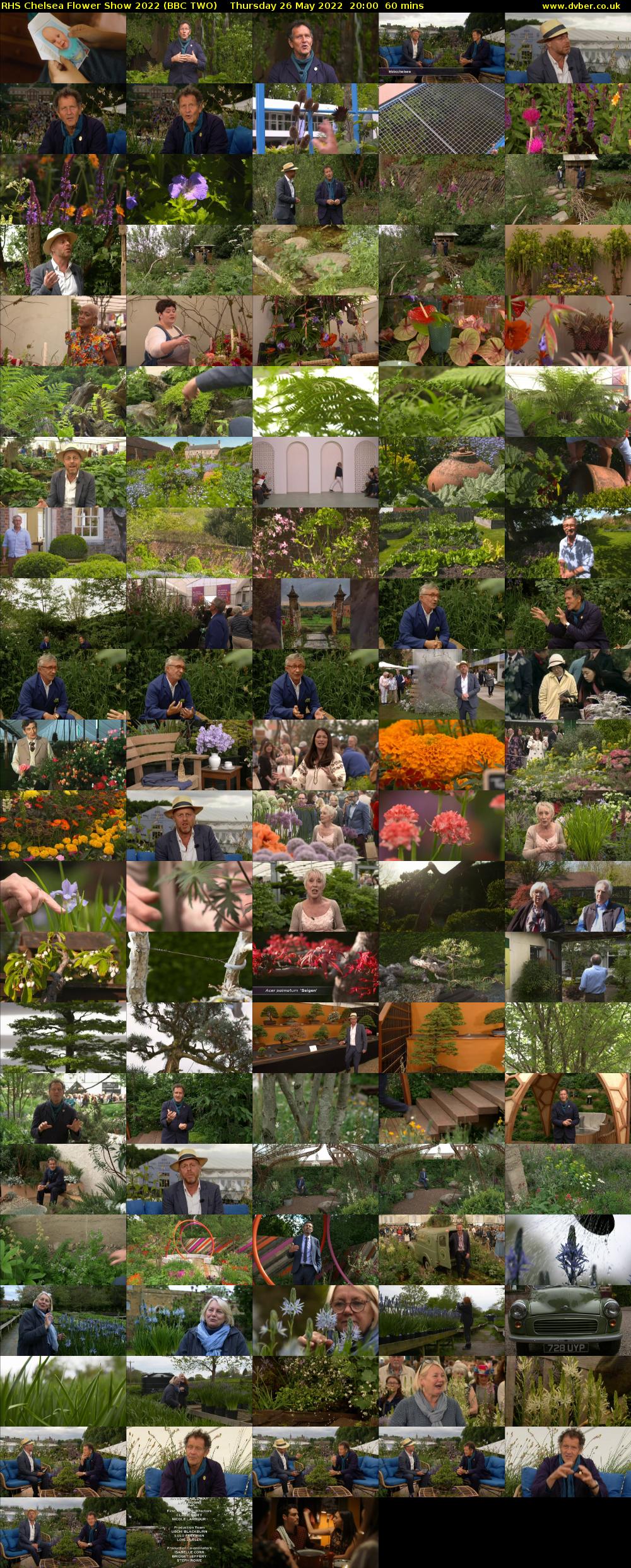 RHS Chelsea Flower Show 2022 (BBC TWO) Thursday 26 May 2022 20:00 - 21:00