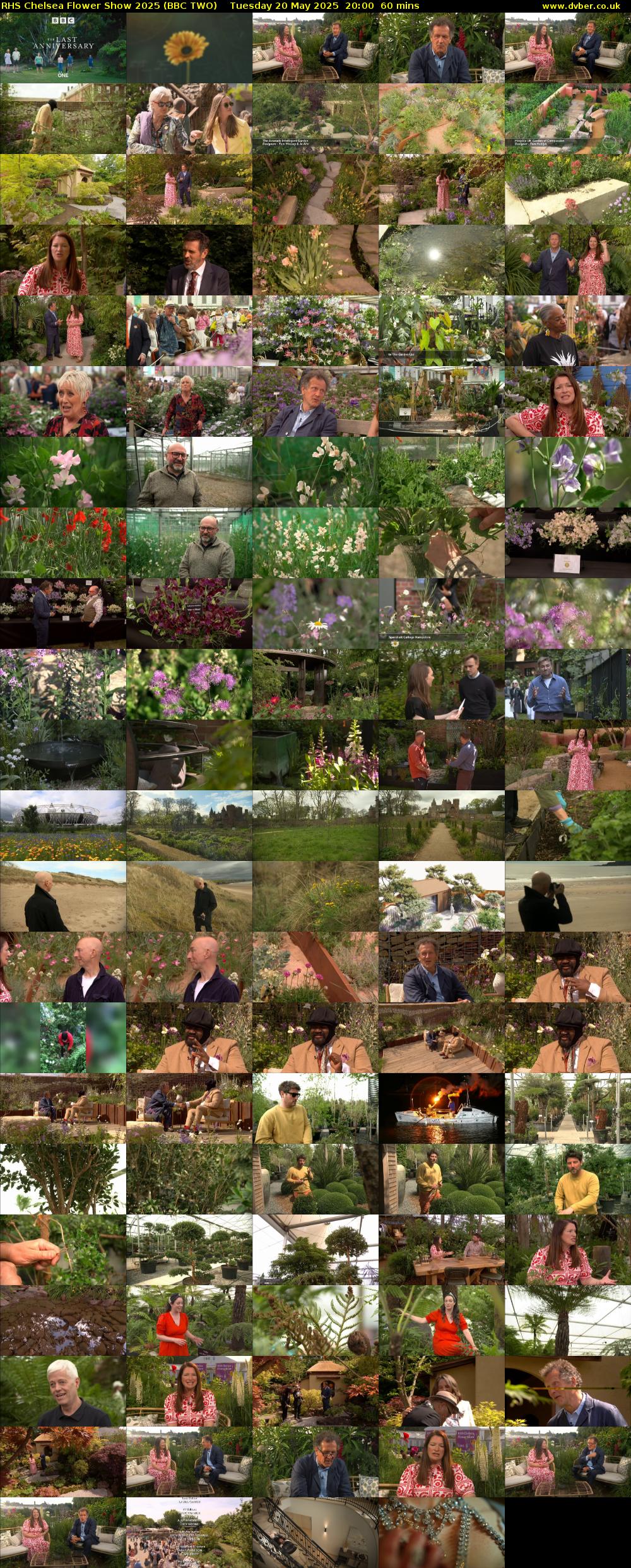 RHS Chelsea Flower Show 2025 (BBC TWO) Tuesday 20 May 2025 20:00 - 21:00